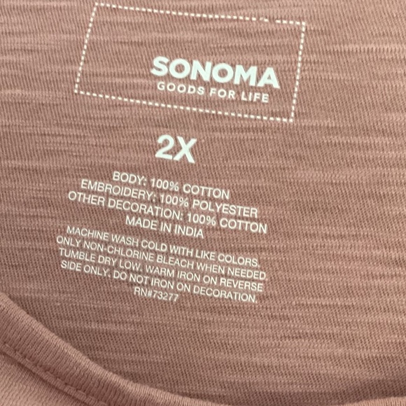 Sonoma 2x pink tank SALE  4 for $20 - Picture 3 of 5